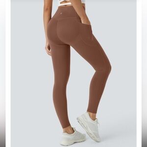 Brown Halara Ultra Sculpt 7/8 High Waist Butt Lifting Leggings